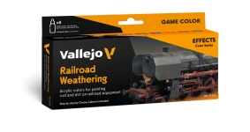 Vallejo 770264 - Farb-Set Eisenbahn-Alterung (8 x 18 ml)
